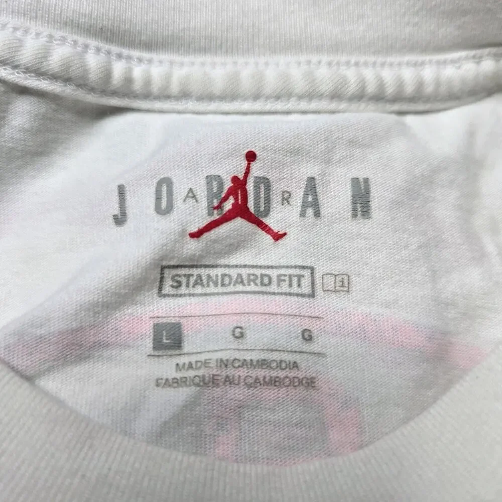 Nike Air Jordan Paris Saint Germain Long Sleeve Cropped Tshirt‎ PSG Size Large